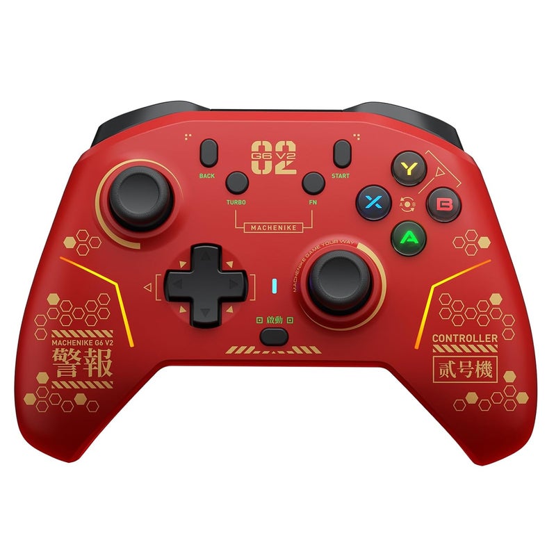 MACHENIKE G6V2PE Wireless Controller for PC/Switch/iOS/Android, TMR Joysticks & Triggers,1000Hz Polling Rate, RGB Remappable Buttons, 1000mAh Battery, Voice Coil Motor - Image 1